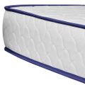vidaXL Posteľ+LED a matrac, pamäťová pena, zelená, látka 120x200 cm