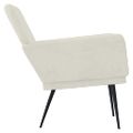 vidaXL Kreslo krémové 62x79x79 cm zamat