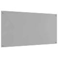 vidaXL Kuchynský obklad 2 ks Svetlosivá 120 x 60 cm tvrdené sklo