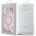 Puzdro Guess HC Resin Bottom Glitter pre iPhone 16 Pro Max MagSafe ružové