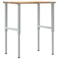 vidaXL pracovný stôl 80x60x(71,5-98) cm masívny dub