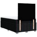 vidaXL Boxspring posteľ s matracom čierna 120x190 cm látka