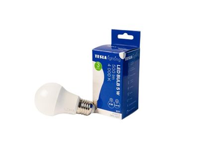 TESLA BL270540-8 – LED bulb žiarovka E27, 5W, 500 lm, 4000K, denná biela