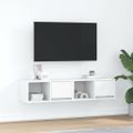 vidaXL TV skrinky 2 ks biele 60x31x25,5 cm kompozitné drevo