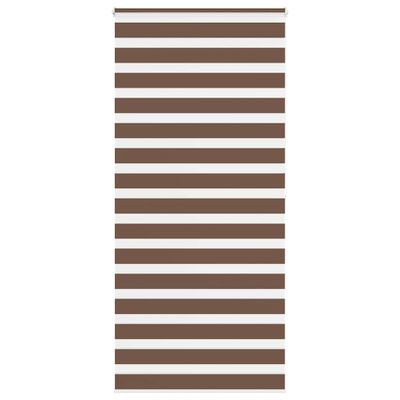 vidaXL Zebra roleta hnedá 100x200 cm šírka látky 95,9 cm polyester