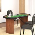 vidaXL Pokrový stôl pre 10 hráčov so zásobníkom zelený 160x80x75 cm