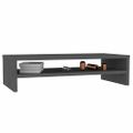 vidaXL Stojan na monitor sivý 50x24x13 cm masívna borovica
