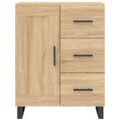 vidaXL Vysoká skrinka dub sonoma 69,5x34x180 cm spracované drevo