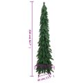 vidaXL Umelý predsvietený vianočný stromček so 130 LED 210 cm