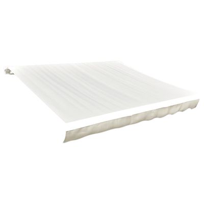 vidaXL Tieniaca plachta na markízu, plátená, krémová 4,5x3 m
