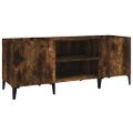 vidaXL Skrinka na platne dymový dub 121x38x48 cm kompozitné drevo