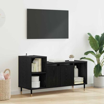 vidaXL TV skrinka Čierny dub 100 x 35 x 55 cm Kompozitné drevo