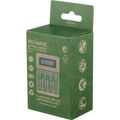 DELTACO C704A4, Nabíjačka batérií, USB + 4x AAA