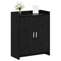 vidaXL Skriňa na topánky Čierny dub 73,5 x 36 x 92 cm Kompozitné drevo