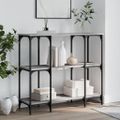 vidaXL Konzolový stolík sivý sonoma 102x35x90 cm kompozitné drevo