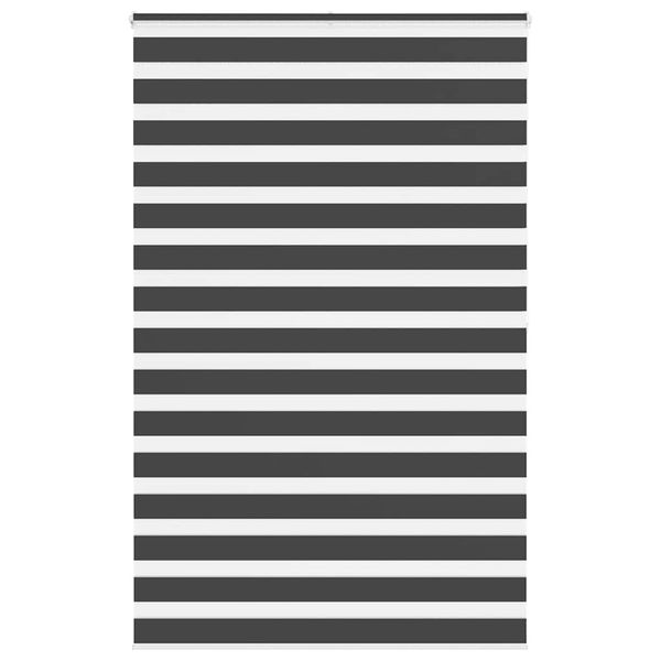 vidaXL Zebra roleta čierna 145x200 cm šírka látky 140,9cm polyester