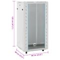 vidaXL 22U Serverová skriňa s otočnými nožičkami 19" IP20 60x60x120 cm