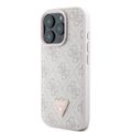 Púzdro Guess pre iPhone 16 Pro Max 6,9" GUHCP16XP4TDSCPP Koža Kov Logo Strass Crossbody ružová