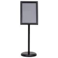 vidaXL Stojany na plagáty 2 ks Čierna 45 x 32,7 x 108 cm Hliník
