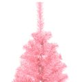 vidaXL Umelý vianočný stromček so stojanom, ružový 120 cm, PVC
