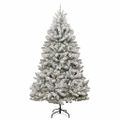vidaXL Umelý Sklápací Vianočný Stromček 300 LED Zelená a biela 300 cm