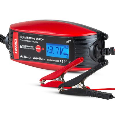 Digitálna nabíjačka auto / moto 6V/12V - 2A/4A - DVL DBC-4A AMiO 02088