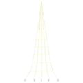 vidaXL LED Vianočný stromček so zemnými kolíkmi Teplá biela 511 cm Kov