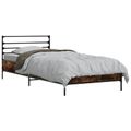 vidaXL Rám postele Dymový dub 80 x 200 cm Kompozitné drevo
