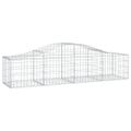 vidaXL Oblúkový gabionový kôš 5 ks 200x50x40/60 cm pozinkované železo