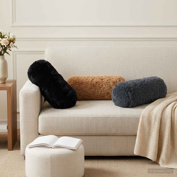 vidaXL Poťah na podložku 6 pcs HEERLEN Antracitová Ø 15 x 40 cm