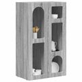 vidaXL Servírovacia skriňa ELST Sivý Sonoma 59 x 35 x 100,5 cm