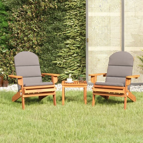 vidaXL 3-dielna záhradná sedacia súprava Adirondack akáciový masív