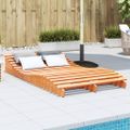 vidaXL Lehátko voskovohnedé 205x110x31,5 cm masívna borovica