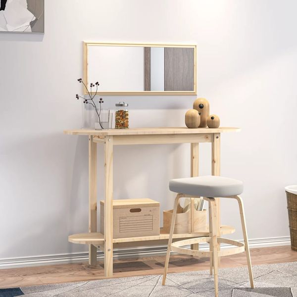 vidaXL Konzolový stolík 110x40x80 cm masívne borovicové drevo