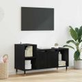 vidaXL TV skrinka 100 x 35 x 55 cm Čierny dub Kompozitné drevo