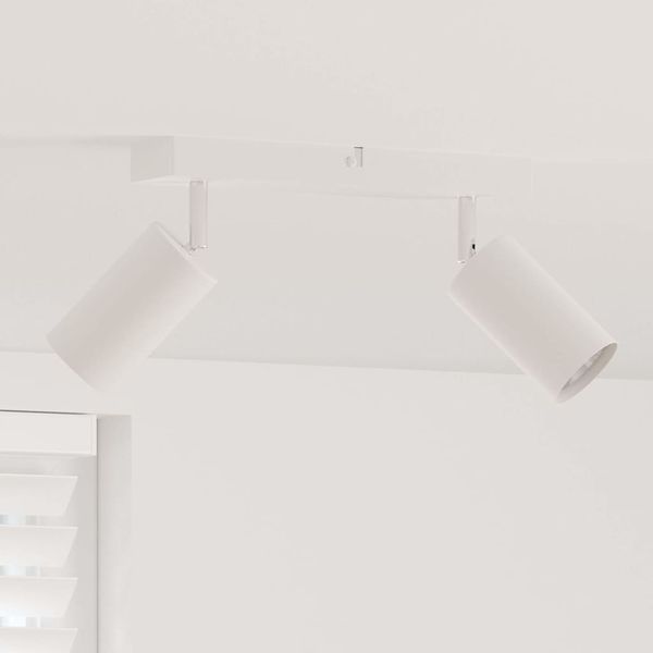 vidaXL Stropné bodové svetlo so bodmi Biela 26 x 6 x 16 cm Kov