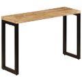 vidaXL Konzolový stolík 120x35x76 cm mangové drevo a oceľ