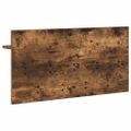vidaXL Vešiak na stenu Nástenná montáž Dymová dub 80 x 40 x 12 cm