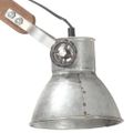 vidaXL Nástenná lampa, industriálny štýl, strieborná, okrúhla E27