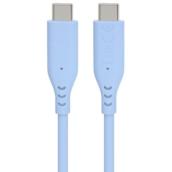 PremiumCord silikónový USB-C 60W, modrý, 1.5m