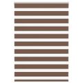 vidaXL Zebra roleta hnedá 105x100 cm šírka látky 100,9 cm polyester