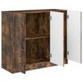 vidaXL Servírovacia skriňa Dymový dub 89 x 34,5 x 77 cm