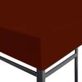 vidaXL Strieška na altánok 310 g/m² 3x3 m, tehlovo červená