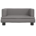 vidaXL Pelech pre psa sivý 60x40x30 cm umelá koža