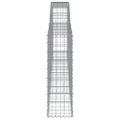 vidaXL Oblúkové gabiónové koše 25 ks 400x30x100/120cm pozinkov. železo