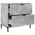 vidaXL Nočný stolík Betónovo sivá 63.5 x 36 x 61 cm Kompozitné drevo