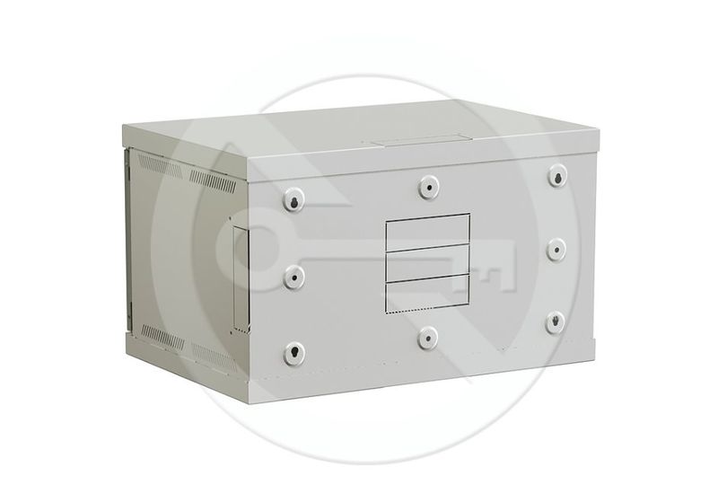 Rozvádzač nástenný SENSA 6U 500mm, dvere plech, RAL 7035, SENSA-6U-65-21-G Rozvaděč nástěnný SENSA 6U 500mm, dveře plech, RAL 7035, SENSA-6U-65-21-G