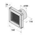 Ventilátor VENTS 100 ALTA TL s automatickou žalúziou