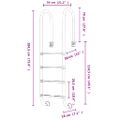 vidaXL Bazénový rebrík 54x38x184,5 cm 304 nehrdzavejúca oceľ