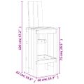 vidaXL Barové stoličky 2 ks medovohnedé 40x42x120 cm masívnaborovica